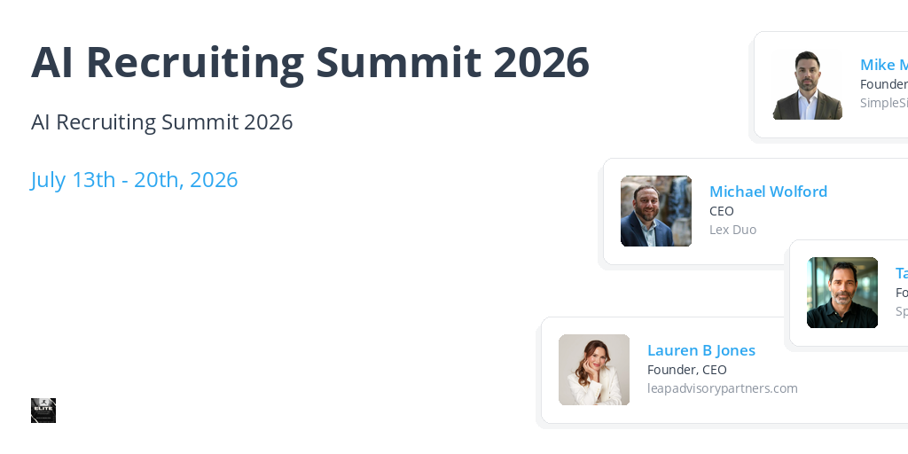 AI Recruiting Summit 2026 banner